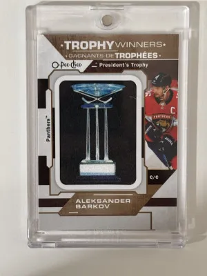 2023-24 O-PEE-CHEE PRESIDENT'S TROPHY WINNERS ALEKSANDER BARKOV P-5 front
